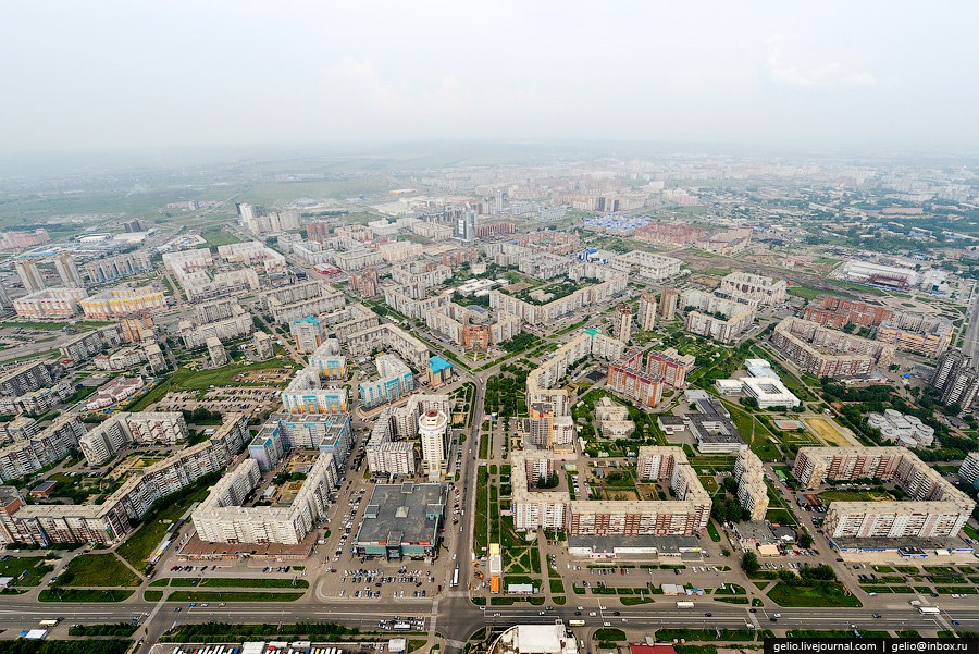 Красноярск с вертолета Красноярск с вертолета