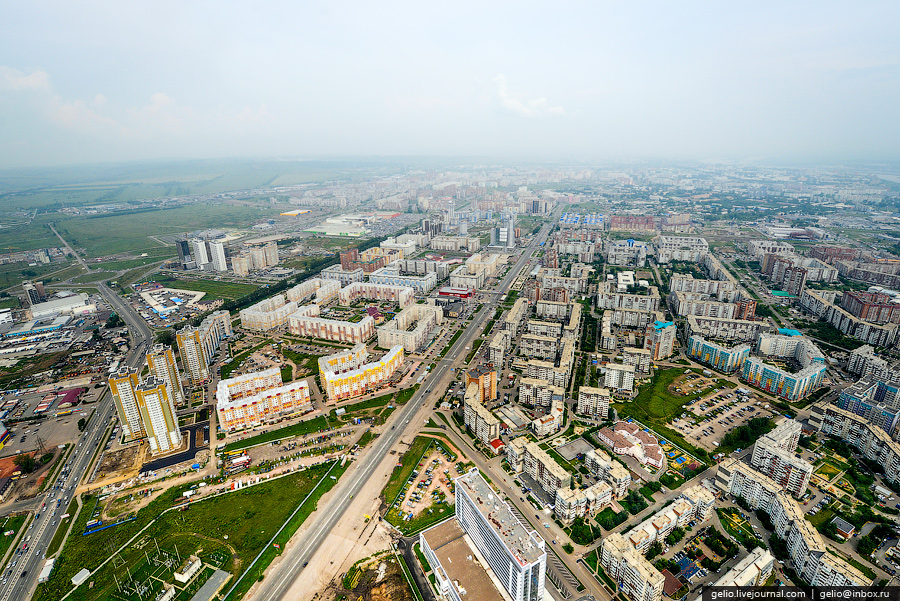 Красноярск с вертолета Красноярск с вертолета