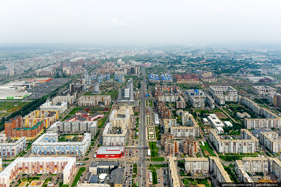 Красноярск с вертолета Красноярск с вертолета