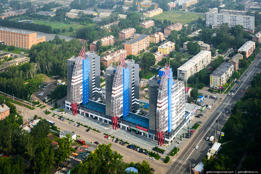 Красноярск с вертолета Красноярск с вертолета