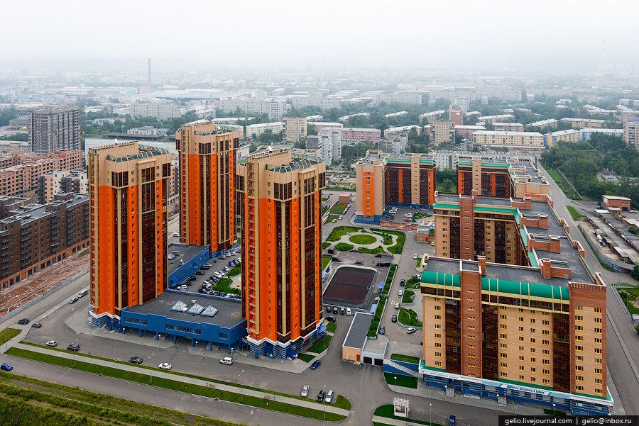 Красноярск с вертолета Красноярск с вертолета