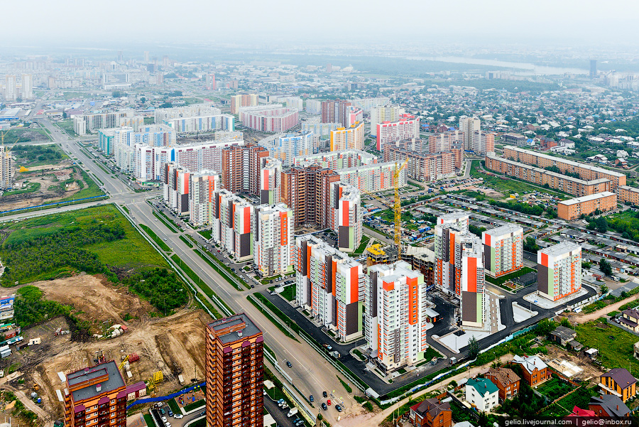 Красноярск с вертолета Красноярск с вертолета