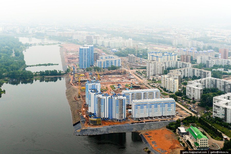 Красноярск с вертолета Красноярск с вертолета