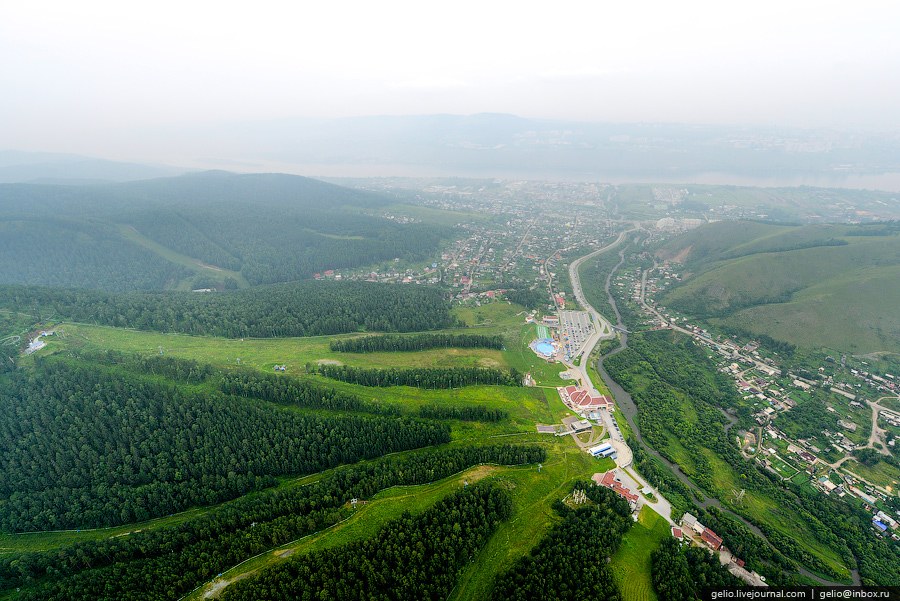 Красноярск с вертолета Красноярск с вертолета