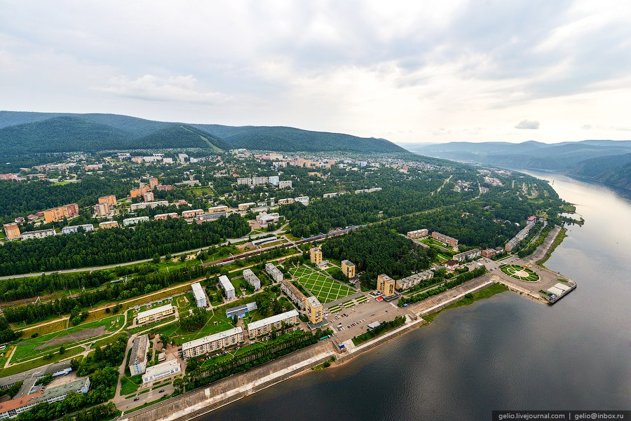 Красноярск с вертолета Красноярск с вертолета
