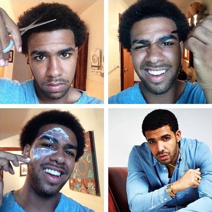 Почти похоже — новый сетевой тренд #MakeupTransformation