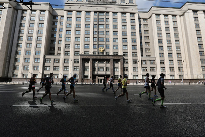 Самые крутые кадры с Московского марафона