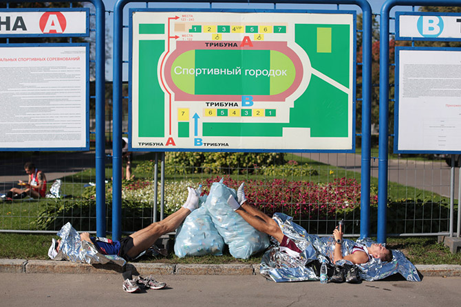 Самые крутые кадры с Московского марафона