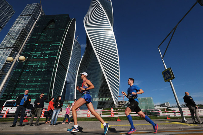 Самые крутые кадры с Московского марафона