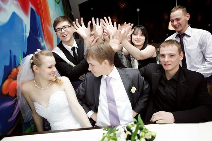 Смешные свадебные фото