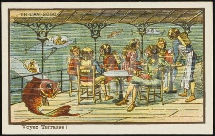 Рисунки 1910 года, отображающие будущее