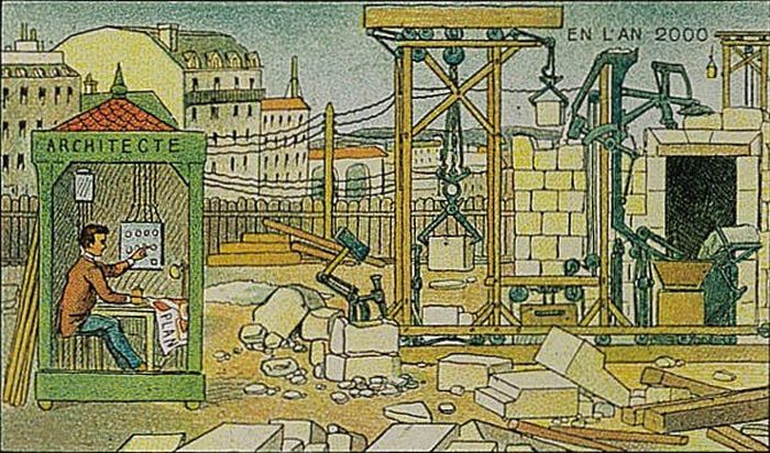 Рисунки 1910 года, отображающие будущее