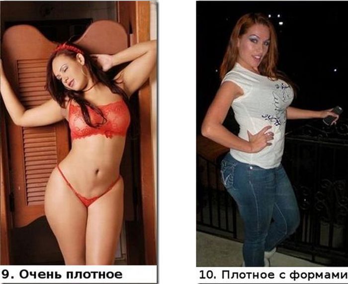 Типы женских фигур