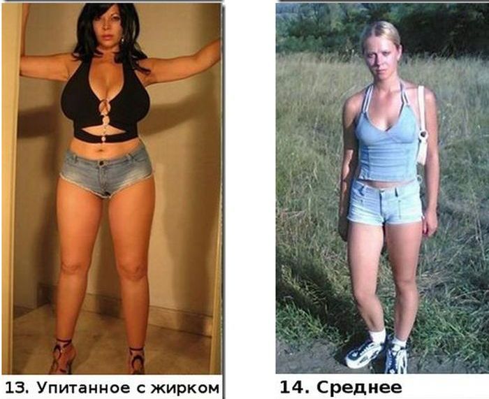 Типы женских фигур