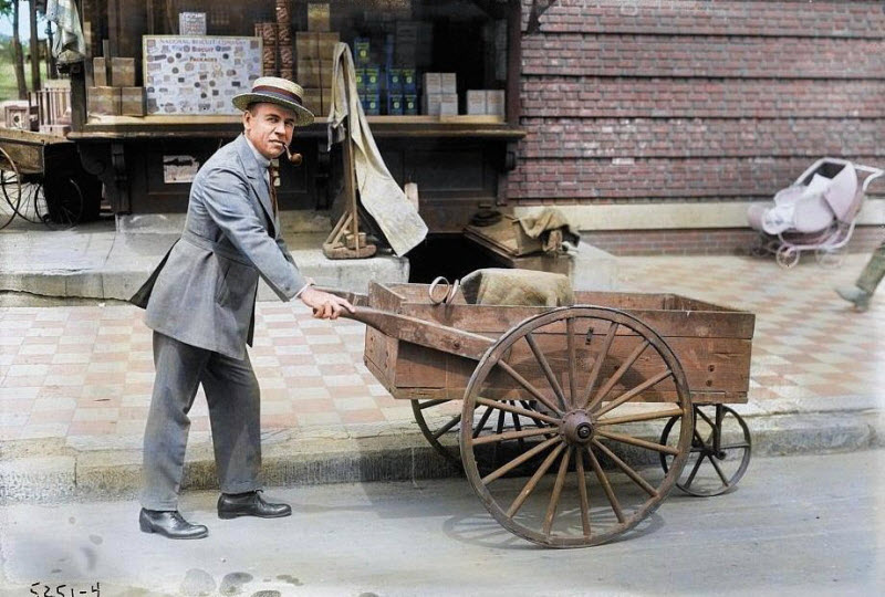 Раскрашенные снимки Нью-Йорка 1920-х годов