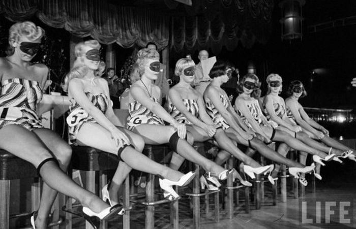Конкурс женских ножек в США в 1949 году