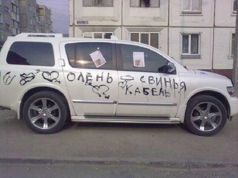 Как ответить за личную обиду? Конечно же, через автомобиль!