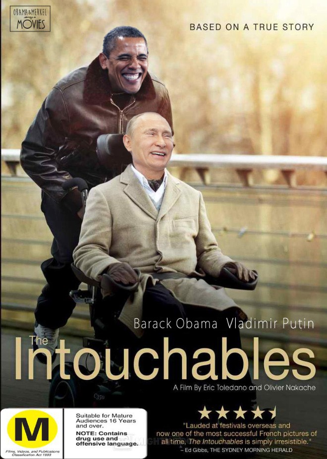 Меркель, Путин и Обама в роли героев известных кинофильмов