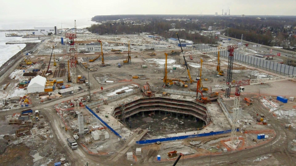 Стройка самого высокого небоскреба в Европе