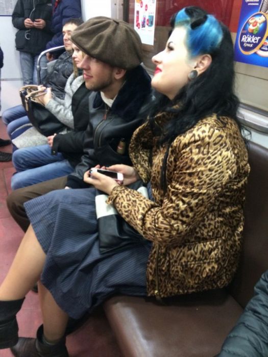 Модные пассажиры нашего метро