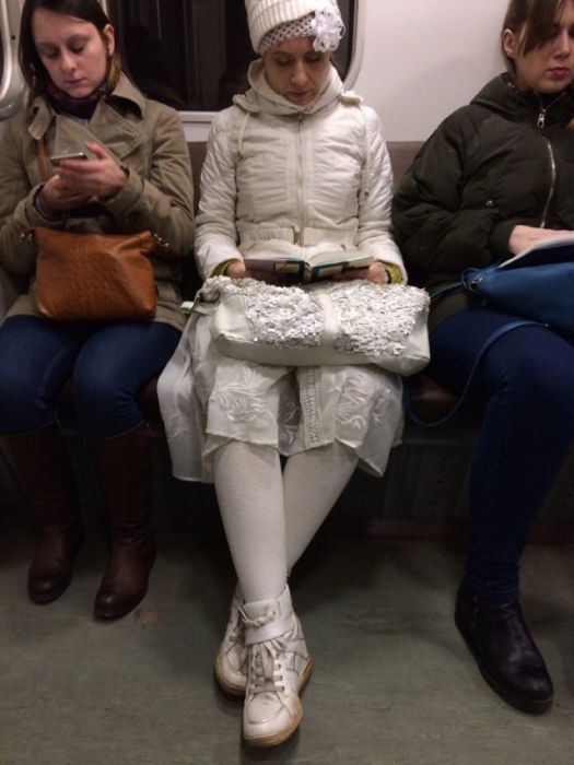 Модные пассажиры нашего метро