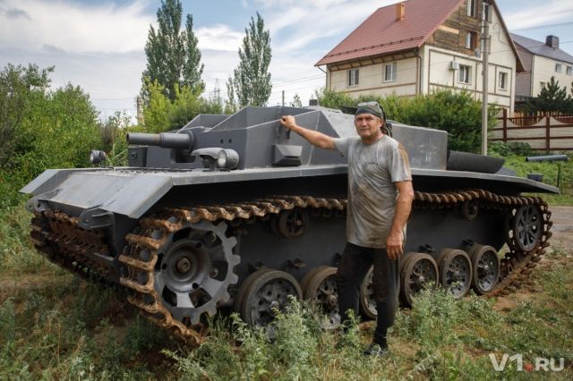 Житель Волгограда построил немецкую самоходку StuG III своими руками Житель Волгограда построил немецкую самоходку StuG III своими руками