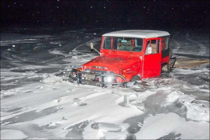 Сгоняли на зимнюю рыбалку