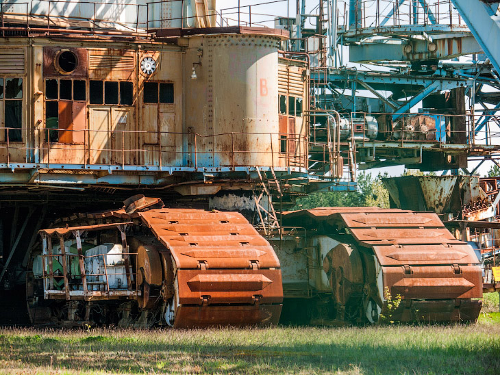 Заброшенный экскаватор Bagger 258 Заброшенный экскаватор Bagger 258