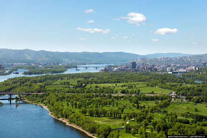 Красноярск с высоты (59 фото) Красноярск с высоты (59 фото)