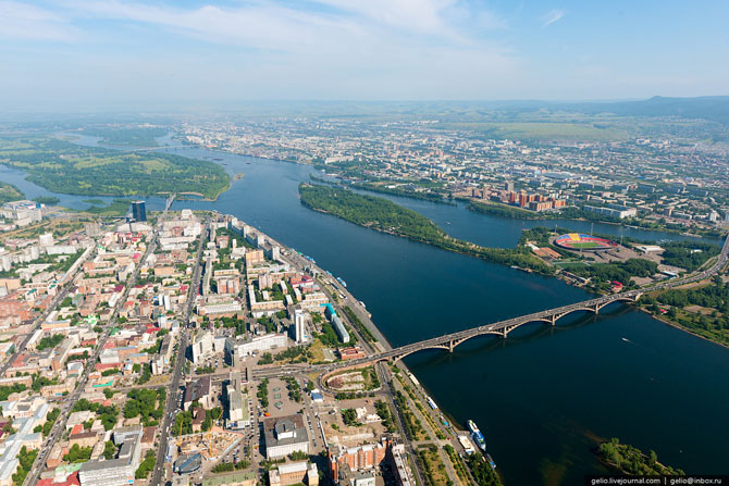 Красноярск с высоты (59 фото) Красноярск с высоты (59 фото)