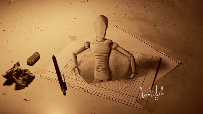 Лучшие карандашные 3D рисунки (33 фото) Лучшие карандашные 3D рисунки (33 фото)