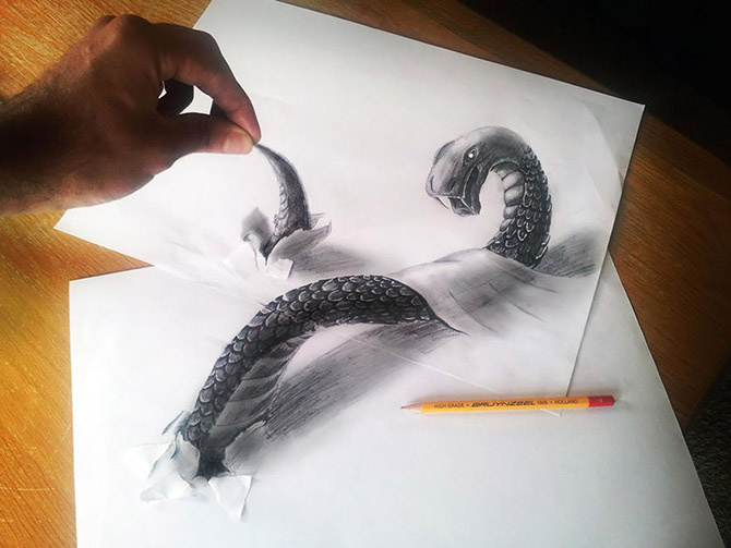 Лучшие карандашные 3D рисунки (33 фото) Лучшие карандашные 3D рисунки (33 фото)