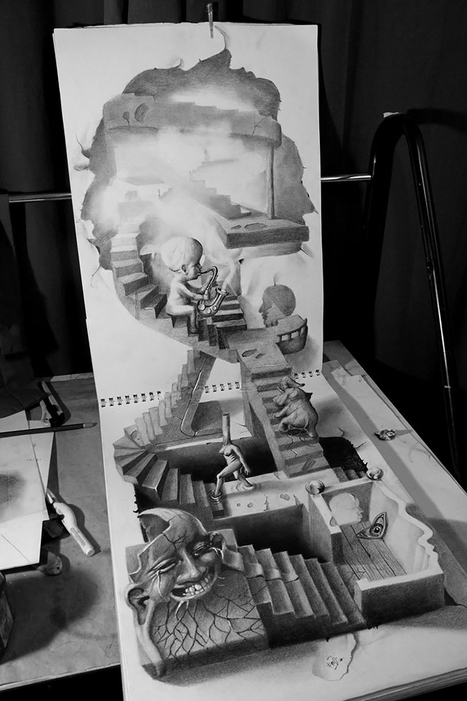 Лучшие карандашные 3D рисунки (33 фото) Лучшие карандашные 3D рисунки (33 фото)