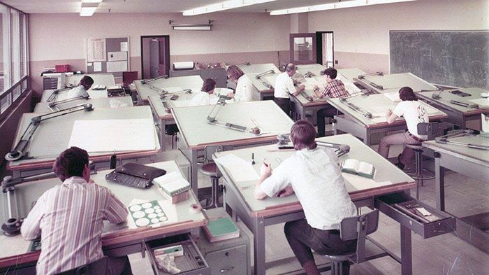 Как инженеры работали до появления автоматизированной системы проектирования и черчения