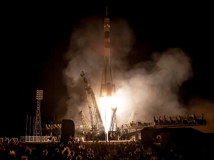 Старт космического корабля «Союз ТМА-09М» с Байконура Старт космического корабля «Союз ТМА-09М» с Байконура
