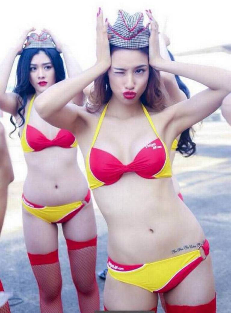 Реклама вьетнамского авиаперевозчика VietJet (7 фото)