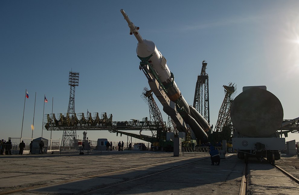 Старт космического корабля «Союз ТМА-08М» с Байконура Старт космического корабля «Союз ТМА-08М» с Байконура