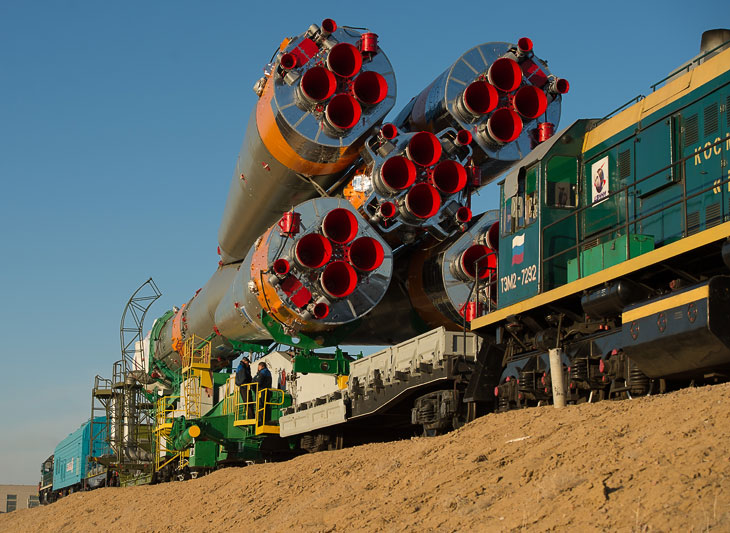 Старт космического корабля «Союз ТМА-08М» с Байконура Старт космического корабля «Союз ТМА-08М» с Байконура