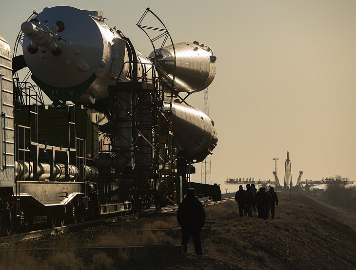 Старт космического корабля «Союз ТМА-08М» с Байконура Старт космического корабля «Союз ТМА-08М» с Байконура