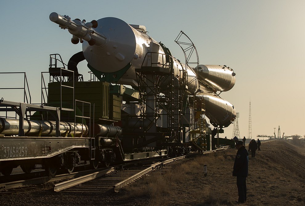 Старт космического корабля «Союз ТМА-08М» с Байконура Старт космического корабля «Союз ТМА-08М» с Байконура