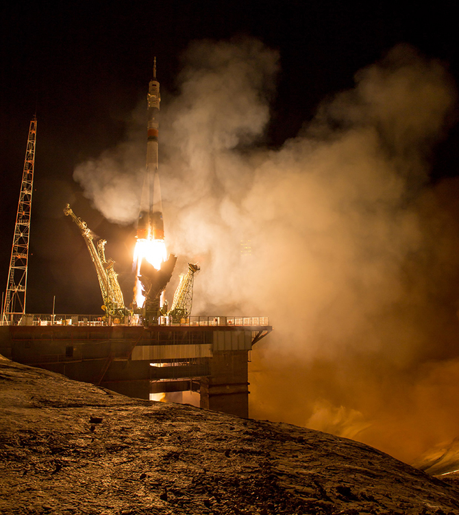Старт космического корабля «Союз ТМА-16М» Старт космического корабля «Союз ТМА-16М»