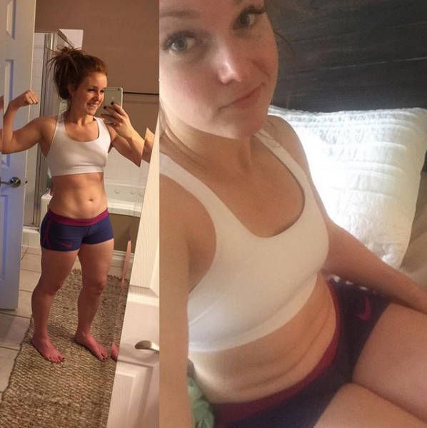 Девушки в жизни и в Instagram