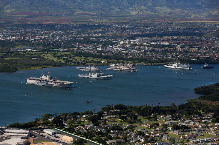 Полет над Гавайями. Остров Оаху Полет над Гавайями. Остров Оаху