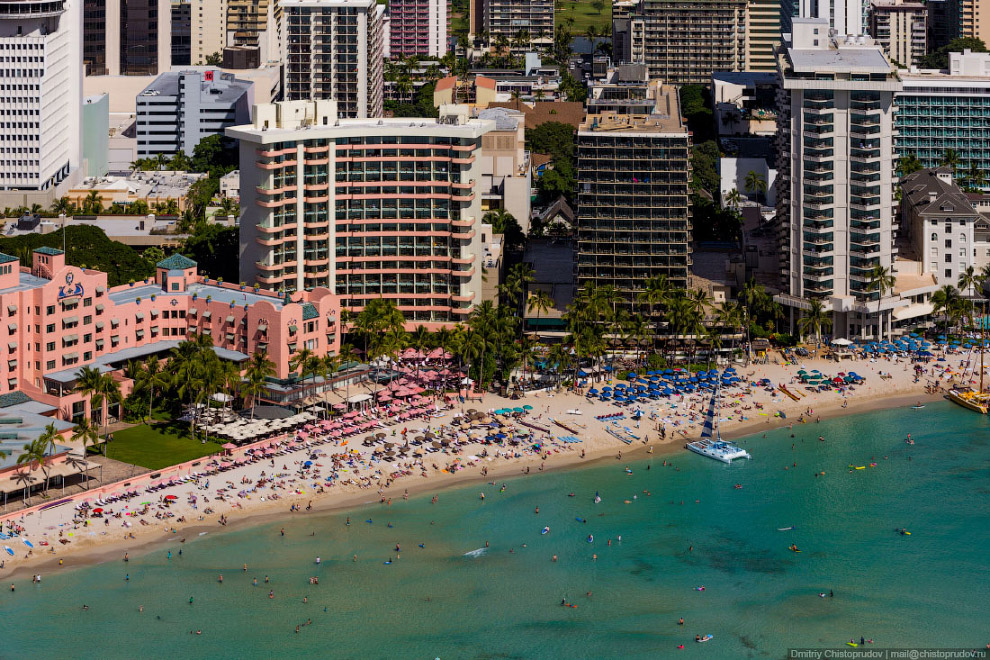 Полет над Гавайями. Остров Оаху Полет над Гавайями. Остров Оаху