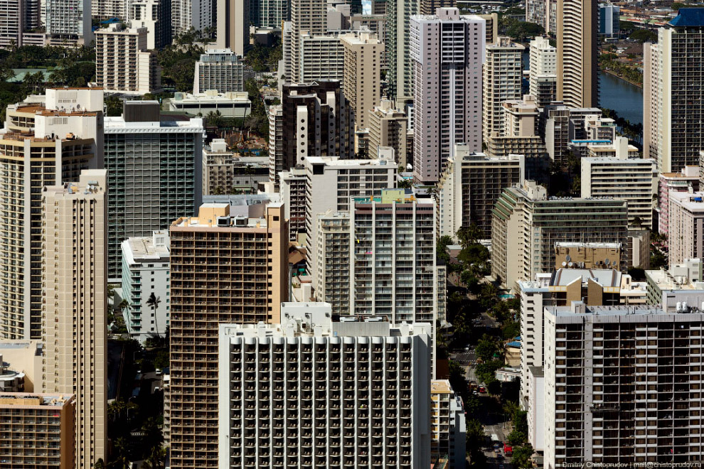 Полет над Гавайями. Остров Оаху Полет над Гавайями. Остров Оаху