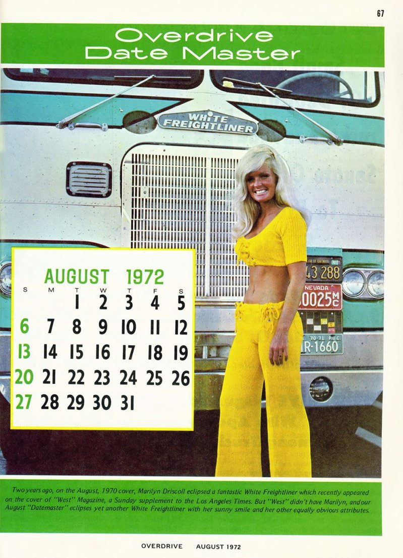 Американские грузовики 1970-х годов из журнала Overdrive Magazine