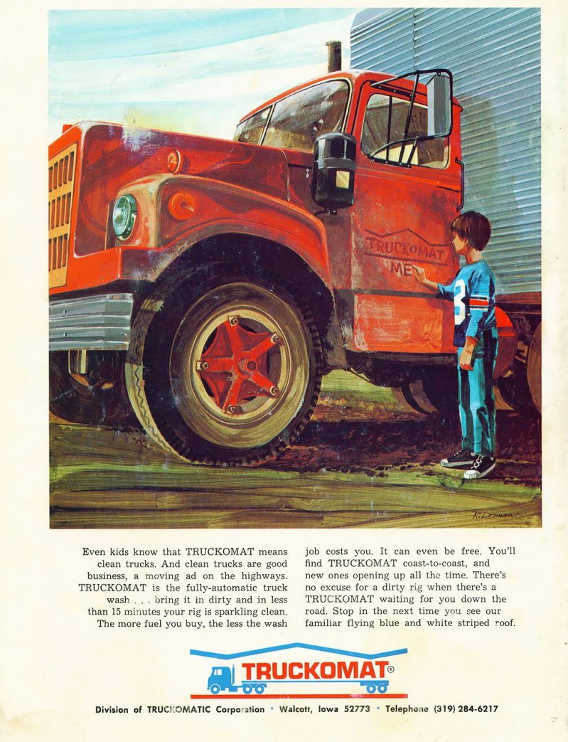 Американские грузовики 1970-х годов из журнала Overdrive Magazine