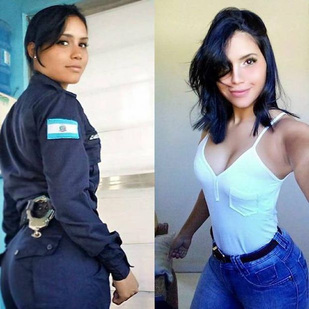 Симпатичные девушки в форме и без