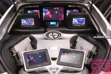 Уникальные тюнингованные автомобили со множеством встроенных LCD-дисплеев