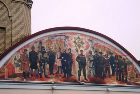 Знакомое лицо на здании пожарной охраны в Гродно